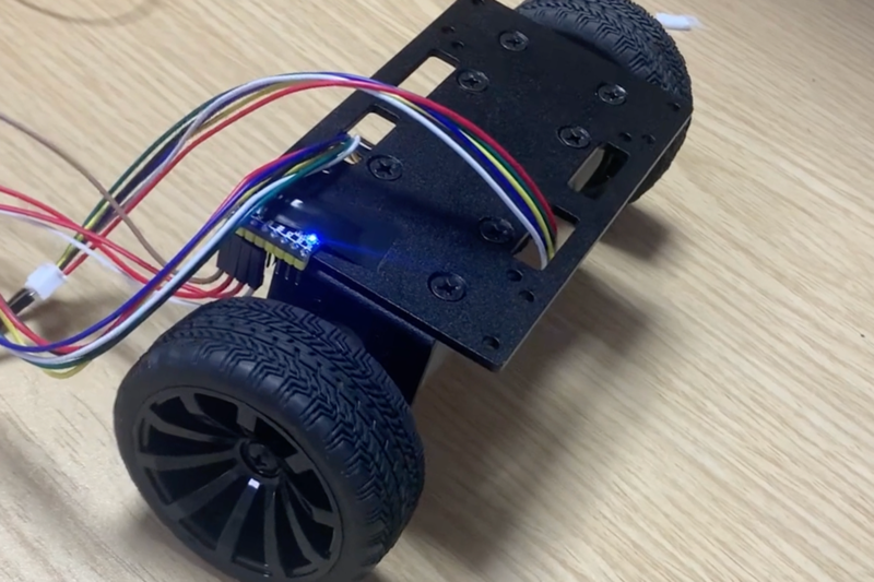 Two-wheeled Self-balancing Trolley project